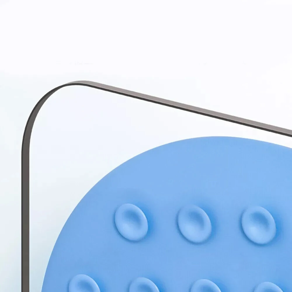 (image for) 30x30cm Silicone Shower Foot Scrubber Back Body Brush Massager Pad Cleaning Bathroom